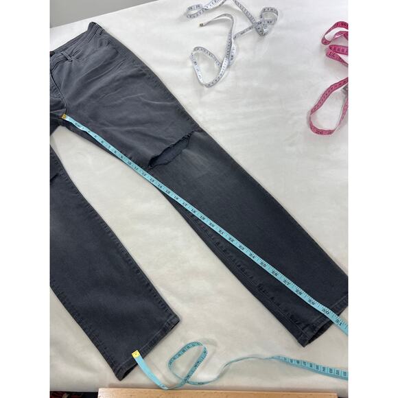 3x1 NYC Skinny Leg Busted Knee Distressed Premium Denim Jeans Golf Black 30 - Picture 11 of 11